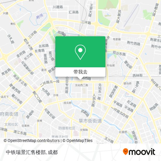 中铁瑞景汇售楼部地图