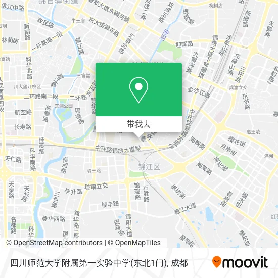 四川师范大学附属第一实验中学(东北1门)地图