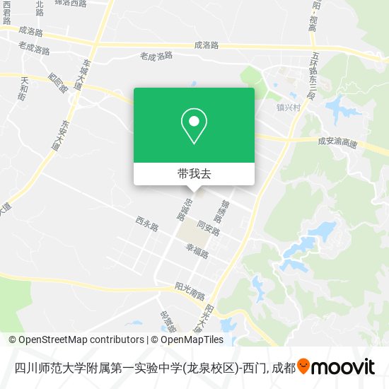 四川师范大学附属第一实验中学(龙泉校区)-西门地图