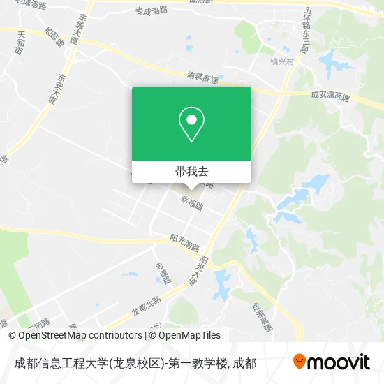成都信息工程大学(龙泉校区)-第一教学楼地图