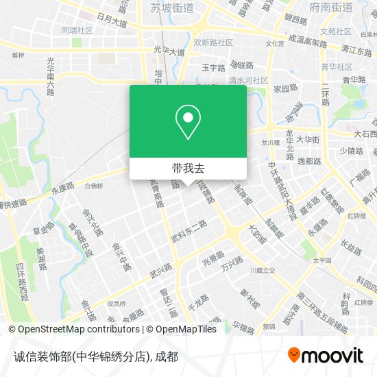 诚信装饰部(中华锦绣分店)地图