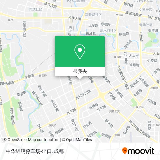 中华锦绣停车场-出口地图