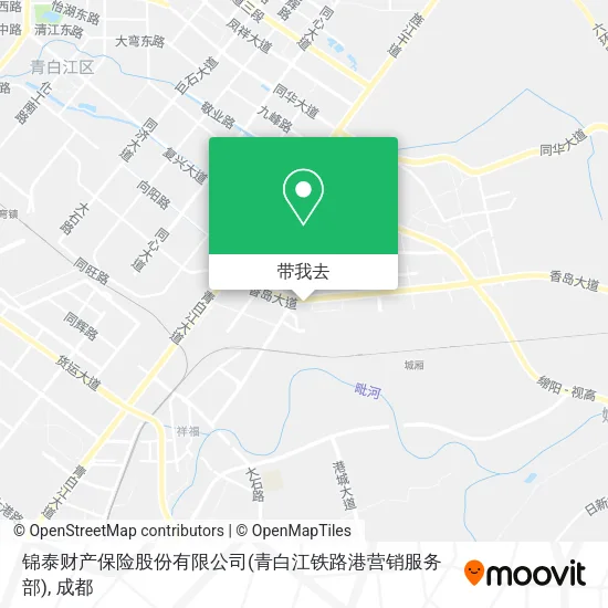 锦泰财产保险股份有限公司(青白江铁路港营销服务部)地图