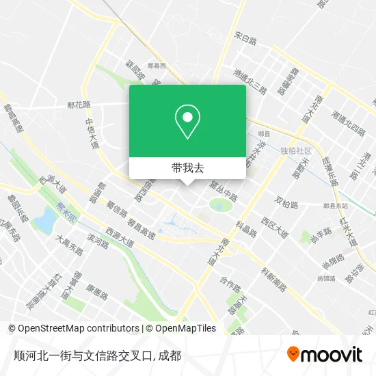 顺河北一街与文信路交叉口地图