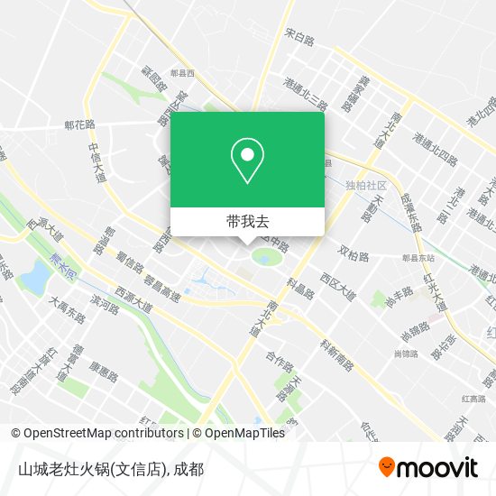 山城老灶火锅(文信店)地图