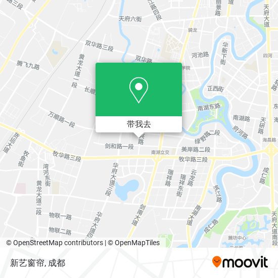 新艺窗帘地图