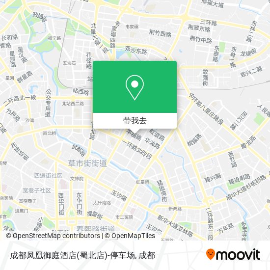 成都凤凰御庭酒店(蜀北店)-停车场地图