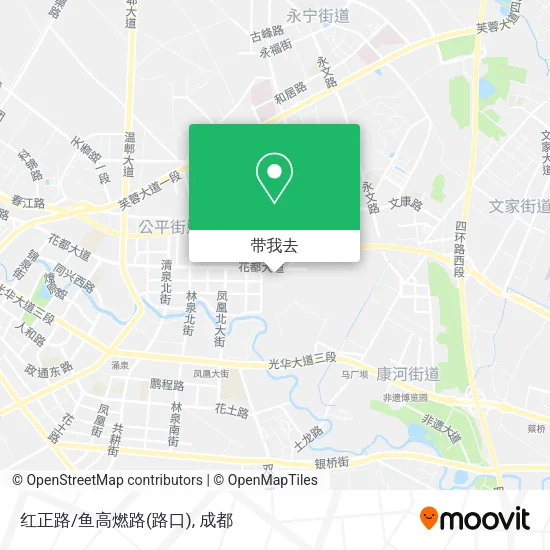 红正路/鱼高燃路(路口)地图