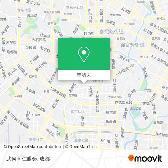 武侯同仁眼镜地图