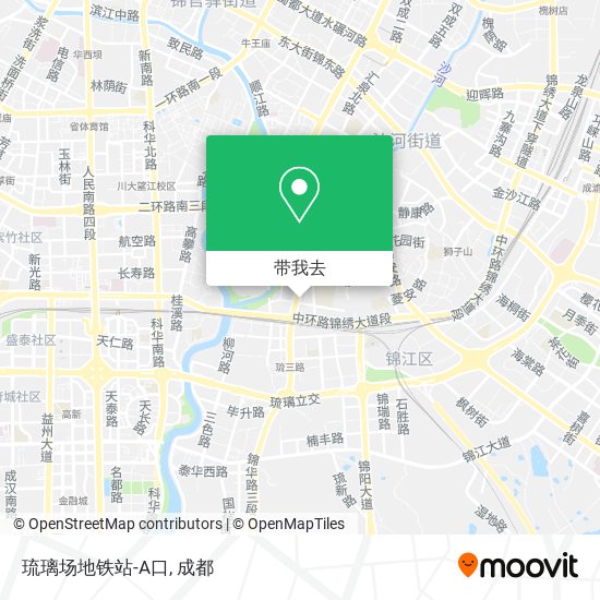 琉璃场地铁站-A口地图