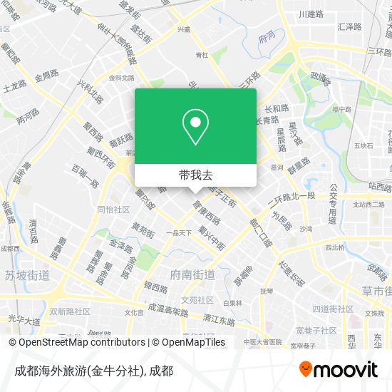 成都海外旅游(金牛分社)地图