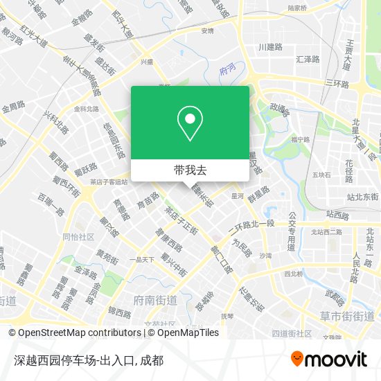 深越西园停车场-出入口地图