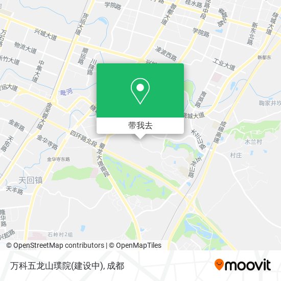 万科五龙山璞院(建设中)地图