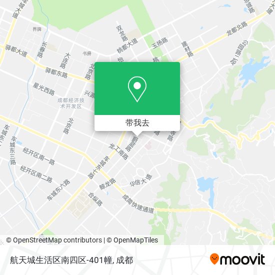 航天城生活区南四区-401幢地图