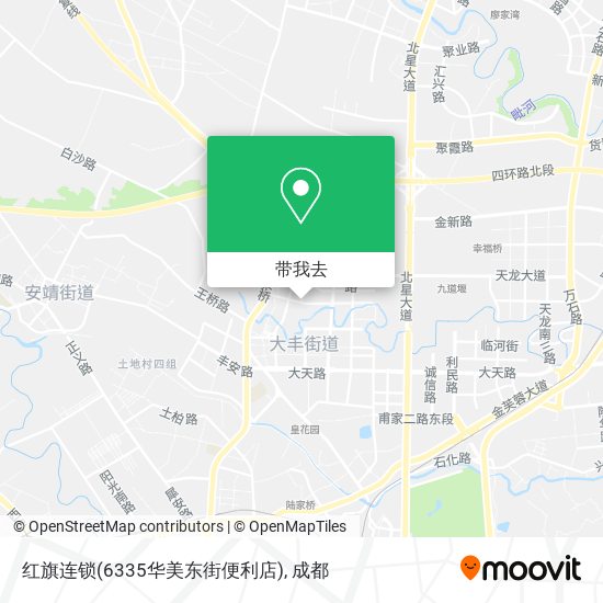 红旗连锁(6335华美东街便利店)地图