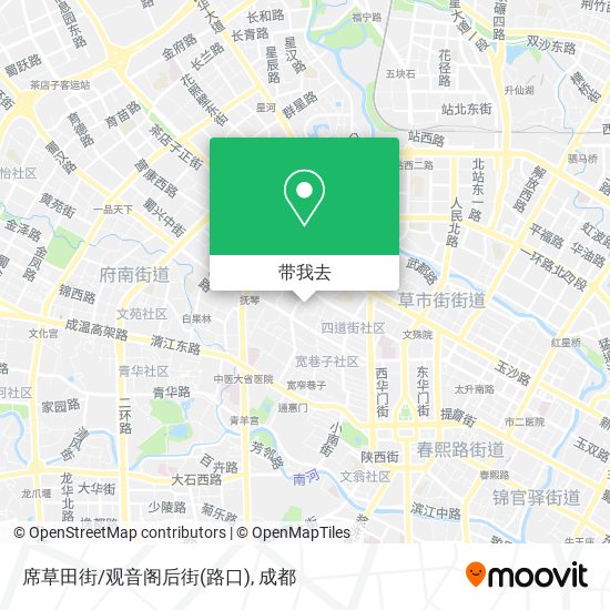 席草田街/观音阁后街(路口)地图