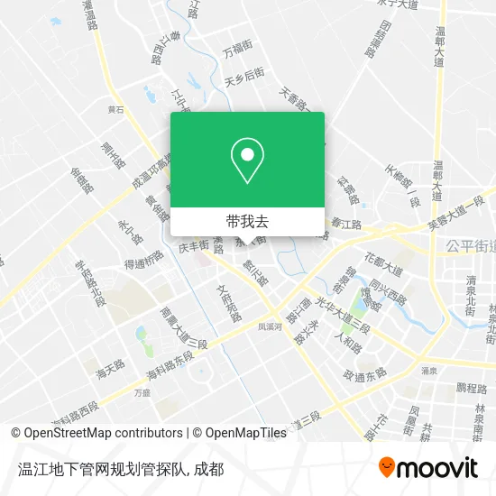 温江地下管网规划管探队地图