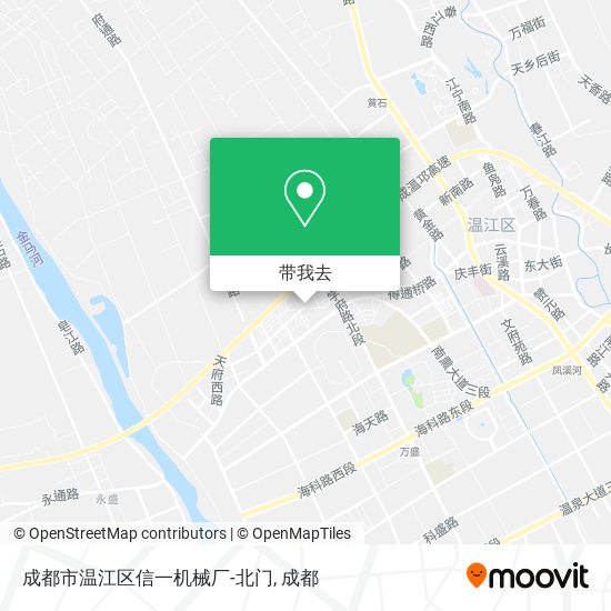 成都市温江区信一机械厂-北门地图