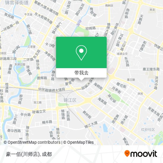 豪一佰(川师店)地图