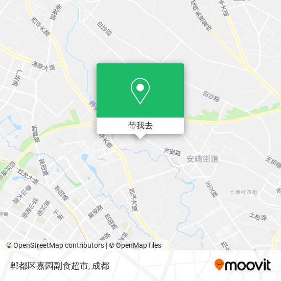 郫都区嘉园副食超市地图