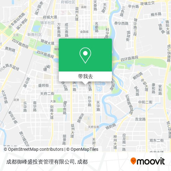 成都御峰盛投资管理有限公司地图