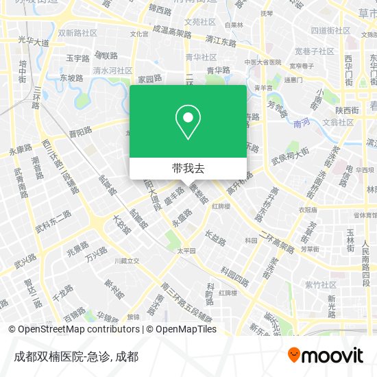 成都双楠医院-急诊地图