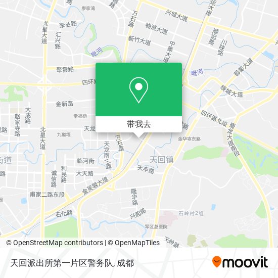 天回派出所第一片区警务队地图