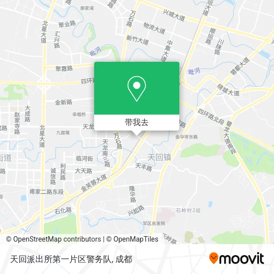 天回派出所第一片区警务队地图