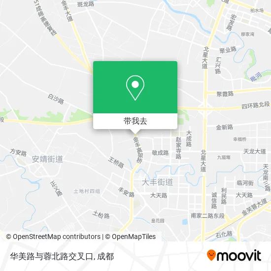 华美路与蓉北路交叉口地图
