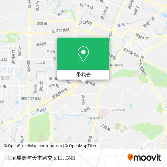 海滨堰街与天丰路交叉口地图