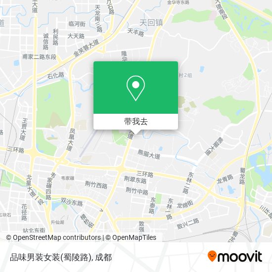 品味男装女装(蜀陵路)地图