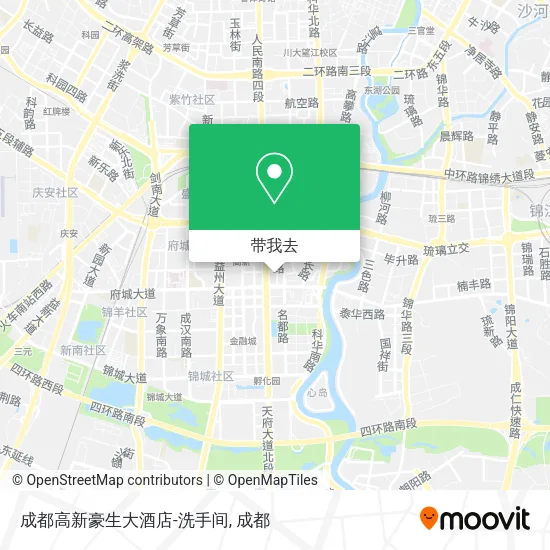 成都高新豪生大酒店-洗手间地图