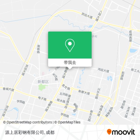 源上居彩钢有限公司地图