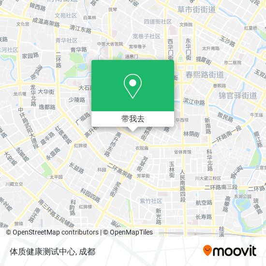体质健康测试中心地图