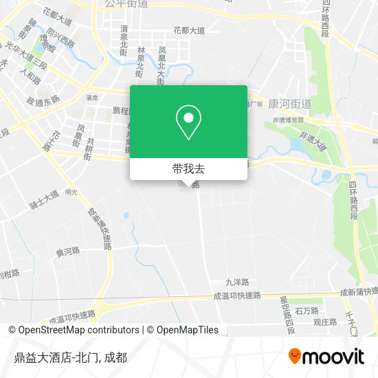 鼎益大酒店-北门地图