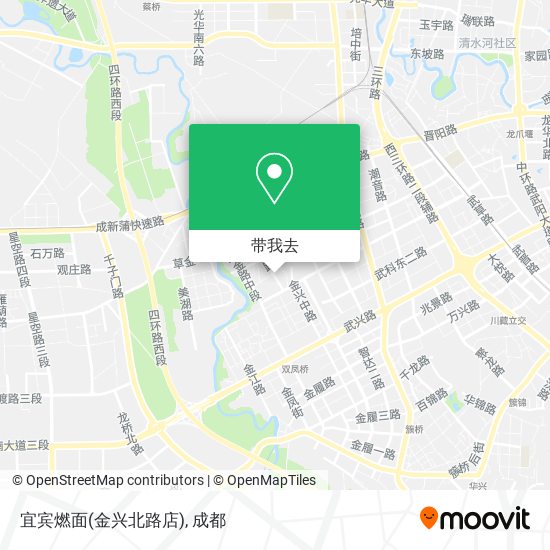 宜宾燃面(金兴北路店)地图