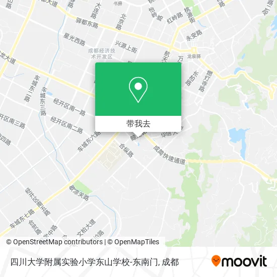 四川大学附属实验小学东山学校-东南门地图