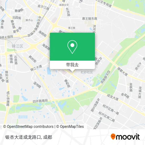 银杏大道成龙路口地图