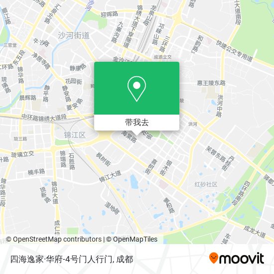 四海逸家·华府-4号门人行门地图