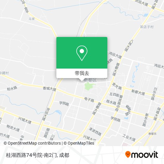桂湖西路74号院-南2门地图