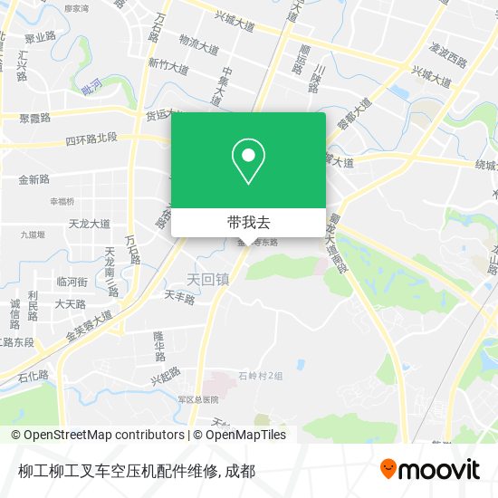 柳工柳工叉车空压机配件维修地图