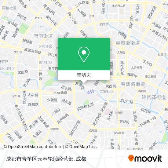 成都市青羊区云春轮胎经营部地图