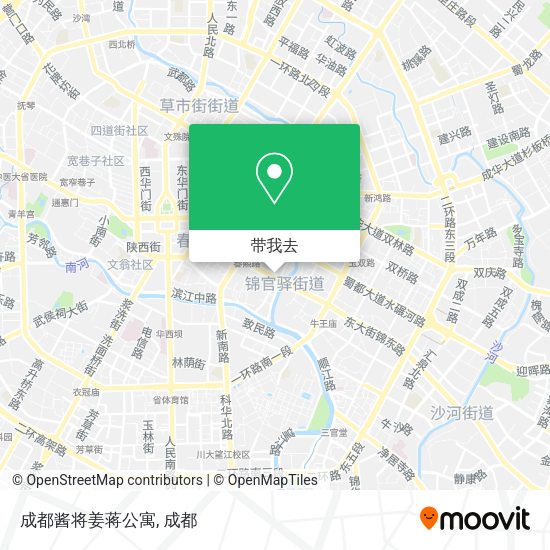 成都酱将姜蒋公寓地图