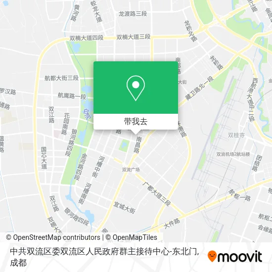 中共双流区委双流区人民政府群主接待中心-东北门地图