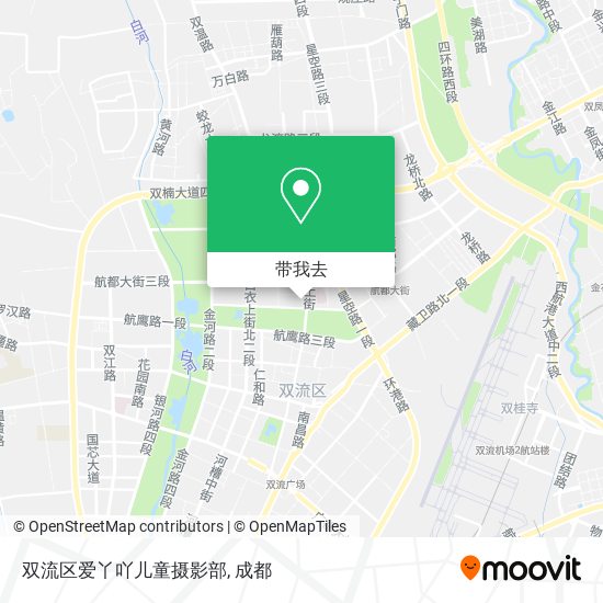 双流区爱丫吖儿童摄影部地图