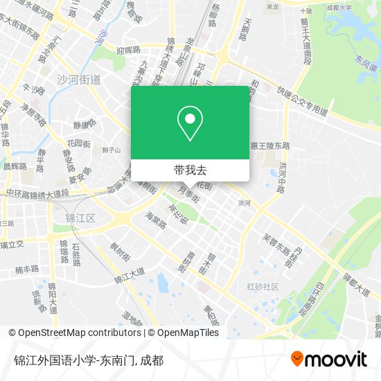 锦江外国语小学-东南门地图