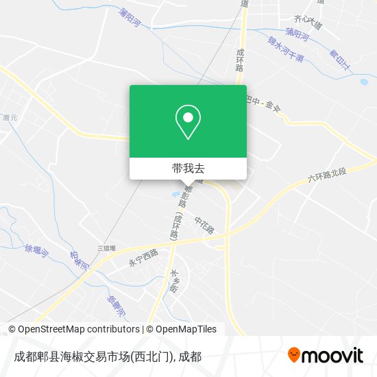 成都郫县海椒交易市场(西北门)地图