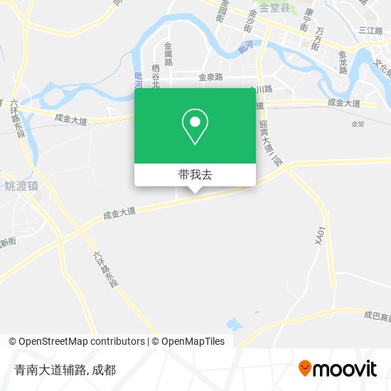 青南大道辅路地图