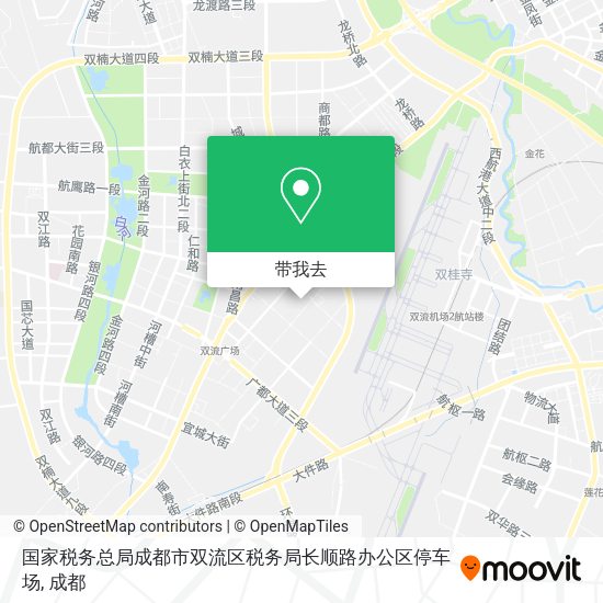 国家税务总局成都市双流区税务局长顺路办公区停车场地图