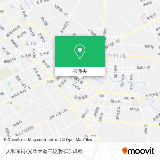 人和东街/光华大道三段(路口)地图